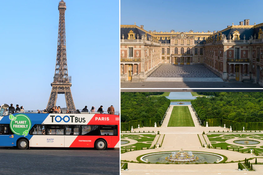 Entdeckung von Paris und Besichtigung von Versailles mit Tootbus