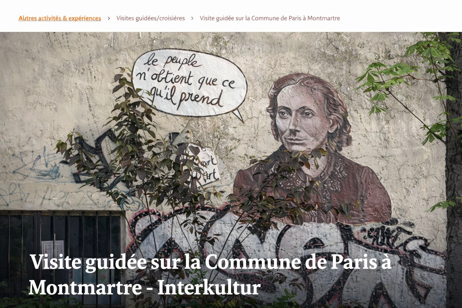 Visita guidata della Comune di Parigi a Montmartre - Interkultur